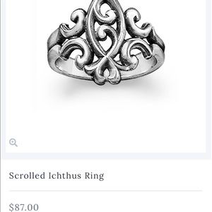 James Avery Scrolled Ichthus Ring